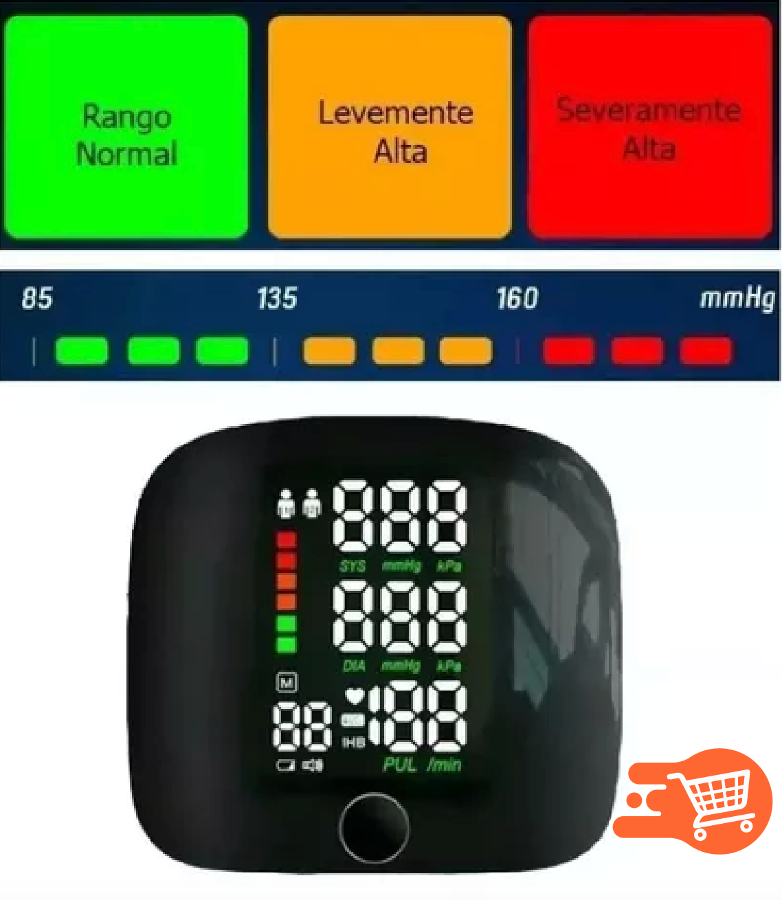 Tensiómetro Digital de Muñeca Recargable